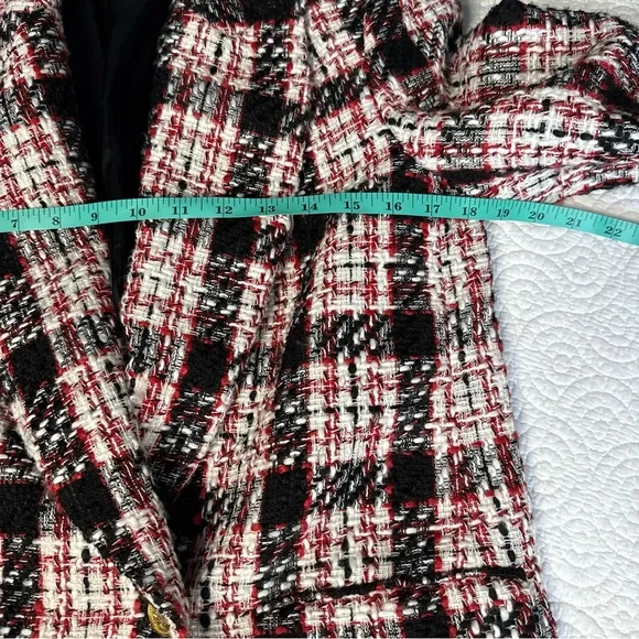 Zara Pink and Black Plaid Blazer - Picture 11 of 15